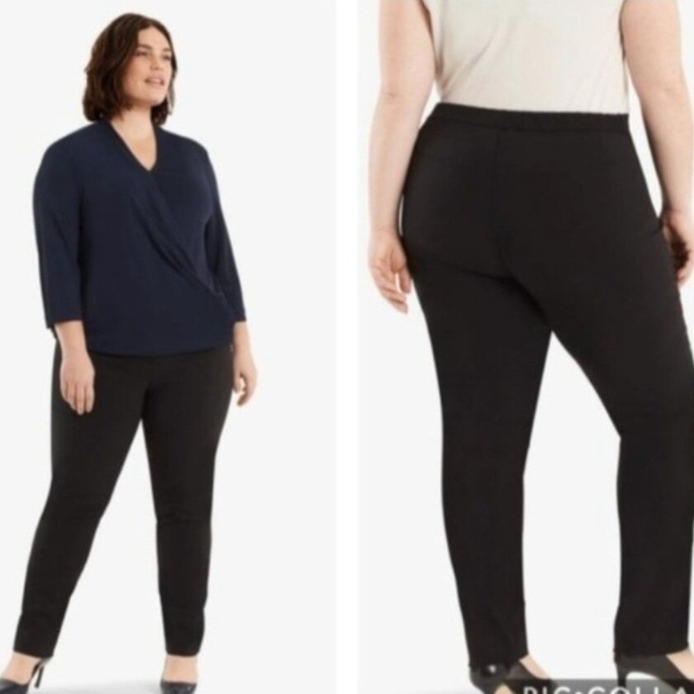 MM.LAFLEUR New York THE FOSTER POWER STRETCH‎ Black Dress Pants WOMEN 18